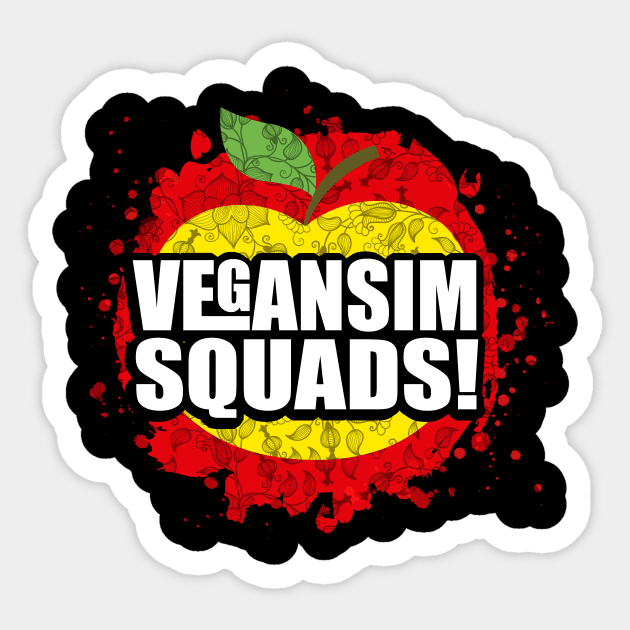 Healthy Veganism Illustrations Tee Shirt Gifts Sticker by PhoenixDamn